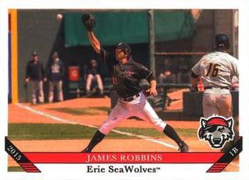 2015 Grandstand Erie SeaWolves #NNO James Robbins Front