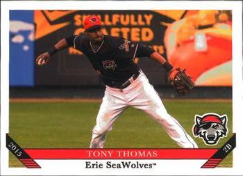 2015 Grandstand Erie SeaWolves #NNO Tony Thomas Front