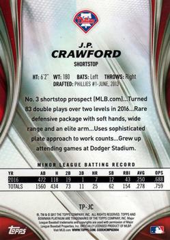 2017 Bowman Platinum - Top Prospects #TP-JC J.P. Crawford Back