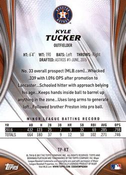 2017 Bowman Platinum - Top Prospects #TP-KT Kyle Tucker Back