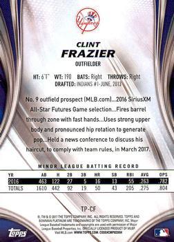 2017 Bowman Platinum - Top Prospects Black #TP-CF Clint Frazier Back