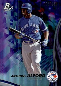 2017 Bowman Platinum - Top Prospects Purple #TP-AA Anthony Alford Front