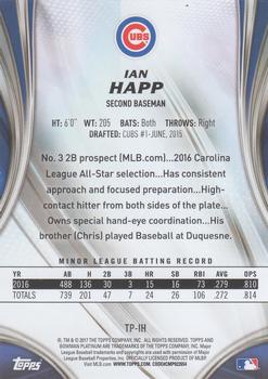 2017 Bowman Platinum - Top Prospects Ice #TP-IH Ian Happ Back