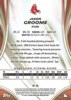 2017 Bowman Platinum - Top Prospects Ice #TP-JG Jason Groome Back