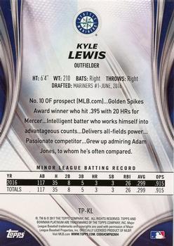 2017 Bowman Platinum - Top Prospects Ice #TP-KL Kyle Lewis Back