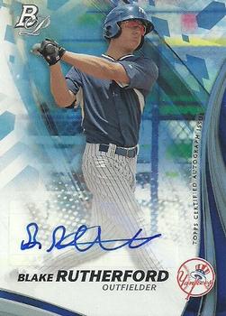 2017 Bowman Platinum - Top Prospects Autographs #TPA-BR Blake Rutherford Front