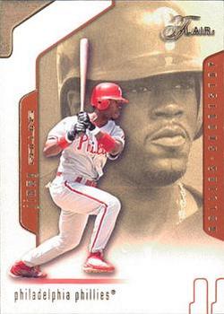 2002 Flair #13 Jimmy Rollins Front