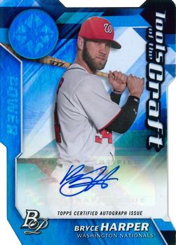 2017 Bowman Platinum - Tools of the Craft Autographs Power #TOCA-BH Bryce Harper Front