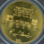 1990 Bandai Sport Star Collector Coins #NNO Roger Clemens Back