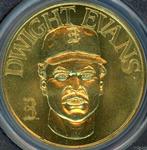 1990 Bandai Sport Star Collector Coins #NNO Dwight Evans Front