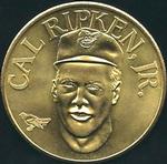 1990 Bandai Sport Star Collector Coins #NNO Cal Ripken Jr. Front