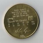 1990 Bandai Sport Star Collector Coins #NNO Nolan Ryan Back