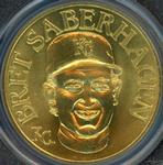 1990 Bandai Sport Star Collector Coins #NNO Bret Saberhagen Front