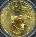 1990 Bandai Sport Star Collector Coins #NNO Andy Van Slyke Front