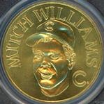 1990 Bandai Sport Star Collector Coins #NNO Mitch Williams Front
