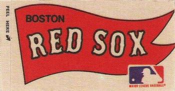 1975 Fleer Official Major League Patches - Pennants #NNO Boston Red Sox Pennant Front