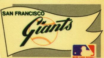 1975 Fleer Official Major League Patches - Pennants #NNO San Francisco Giants Pennant Front