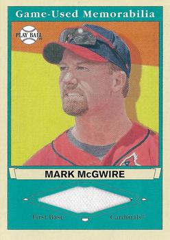 2003 Upper Deck Play Ball - Game Used Memorabilia Tier 1 #PB-MM1 Mark McGwire Front