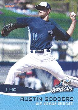 2017 Choice West Michigan Whitecaps #21 Austin Sodders Front