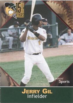 2001 Multi-Ad South Bend Silver Hawks #10 Jerry Gil Front