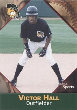 2001 Multi-Ad South Bend Silver Hawks #13 Victor Hall Front