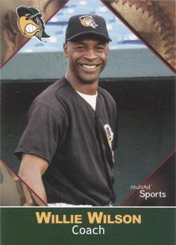 2001 Multi-Ad South Bend Silver Hawks #30 Willie Wilson Front