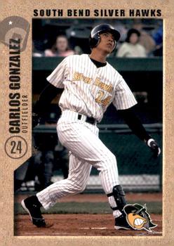 2005 Grandstand South Bend Silver Hawks #NNO Carlos Gonzalez Front
