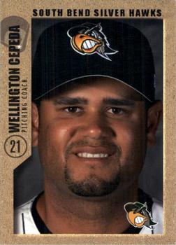 2005 Grandstand South Bend Silver Hawks #NNO Wellington Cepeda Front