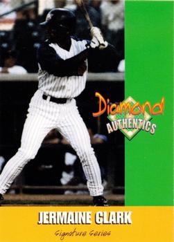 2000 Diamond Authentics Autographs - Base Set (unsigned) #22 Jermaine Clark Front