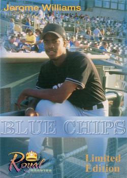 2001 Royal Rookies Futures - Limited Edition Blue Chips #BC-01 Jerome Williams Front