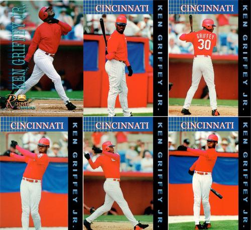 2000 Royal Rookies - 6-card Promo Sheets #NNO Ken Griffey Jr. Front