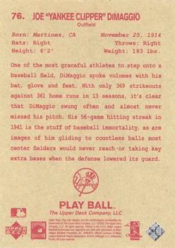 2003 Upper Deck Play Ball - Red Backs #76 Joe DiMaggio Back