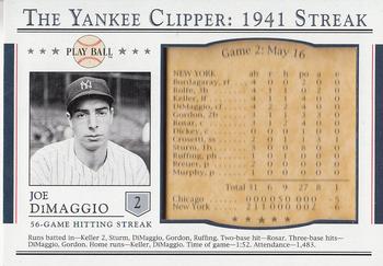 2003 Upper Deck Play Ball - Yankee Clipper 1941 Streak #S-2 Joe DiMaggio Front