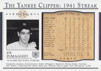2003 Upper Deck Play Ball - Yankee Clipper 1941 Streak #S-9 Joe DiMaggio Front