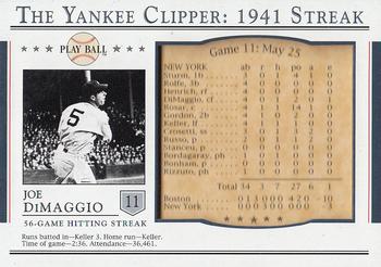 2003 Upper Deck Play Ball - Yankee Clipper 1941 Streak #S-11 Joe DiMaggio Front