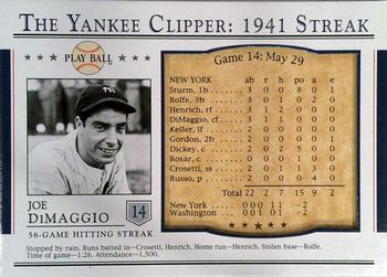 2003 Upper Deck Play Ball - Yankee Clipper 1941 Streak #S-14 Joe DiMaggio Front