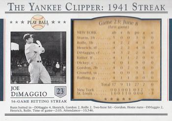 2003 Upper Deck Play Ball - Yankee Clipper 1941 Streak #S-23 Joe DiMaggio Front