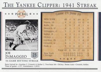 2003 Upper Deck Play Ball - Yankee Clipper 1941 Streak #S-25 Joe DiMaggio Front