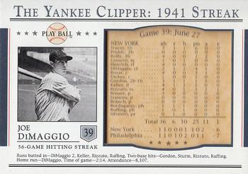 2003 Upper Deck Play Ball - Yankee Clipper 1941 Streak #S-39 Joe DiMaggio Front