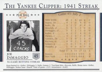 2003 Upper Deck Play Ball - Yankee Clipper 1941 Streak #S-45 Joe DiMaggio Front