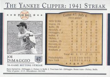 2003 Upper Deck Play Ball - Yankee Clipper 1941 Streak #S-47 Joe DiMaggio Front