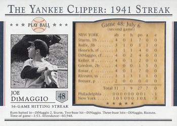 2003 Upper Deck Play Ball - Yankee Clipper 1941 Streak #S-48 Joe DiMaggio Front