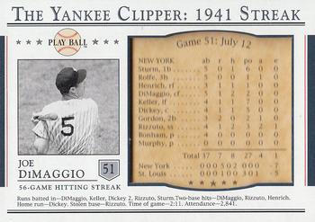 2003 Upper Deck Play Ball - Yankee Clipper 1941 Streak #S-51 Joe DiMaggio Front