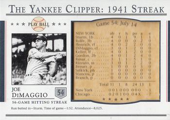 2003 Upper Deck Play Ball - Yankee Clipper 1941 Streak #S-54 Joe DiMaggio Front