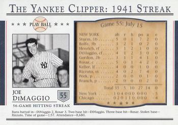 2003 Upper Deck Play Ball - Yankee Clipper 1941 Streak #S-55 Joe DiMaggio Front