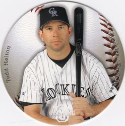 2003 Upper Deck Standing O! - Die Cuts #S-27 Todd Helton Front