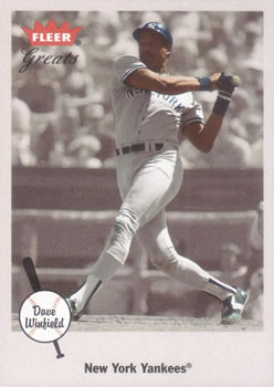 2002 Fleer Greats of the Game #10 Dave Winfield Front