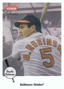 2002 Fleer Greats of the Game #18 Brooks Robinson Front