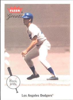 2002 Fleer Greats of the Game #20 Maury Wills Front
