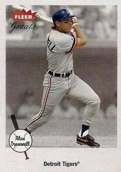 2002 Fleer Greats of the Game #22 Alan Trammell Front
